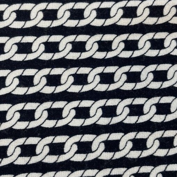 Banana Republic Gemma Wrap Dress
Chain Print Navy Blue White Nautical in Size M. - Picture 11 of 11